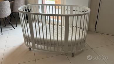 Culla Stokke Sleepi con materasso e paracolpi