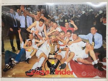 Poster Basket Virtus Bologna  Eurolega 1998