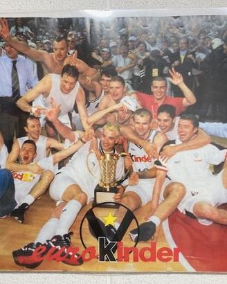 Poster Basket Virtus Bologna  Eurolega 1998