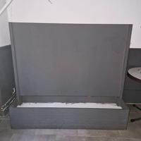 Fioriere in legno con parete divisoria