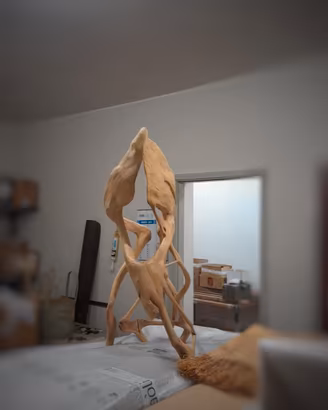 scultura radice del Madagascar