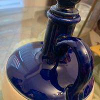 Brocca vintage Whisky (vuota) blu cobalto