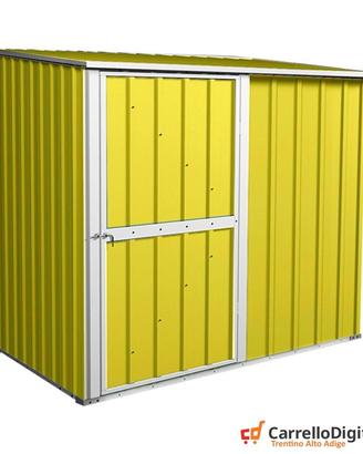 Box casetta giardino in Acciaio 174x100cm giallo