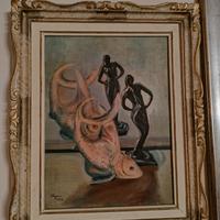 dipinto olio su tela