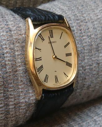 Orologio meccanico placcato oro Seiko Chariot