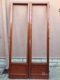 Porta finestra in legno douglas