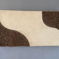 Lampada a parete in vimini