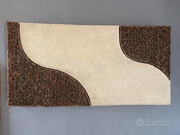 Lampada a parete in vimini