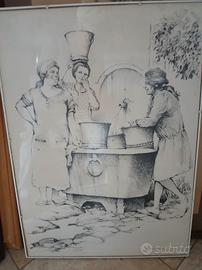 Fremura Litografia anni 70 firmata e numerata.