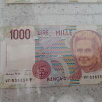 Banconota 1000 Lire M. Montessori