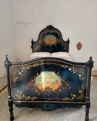 Letto antico in ferro battuto dell' 800