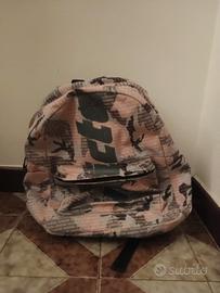 Zaino Invicta fantasia camouflage rosa/grigio