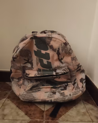Zaino Invicta fantasia camouflage rosa/grigio