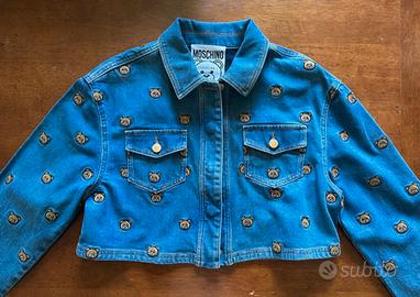 Moschino Couture - Giacchino Denim Teddy Bear Crop