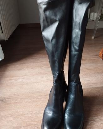 Stivali donna neri in Vera pelle POLLINI 