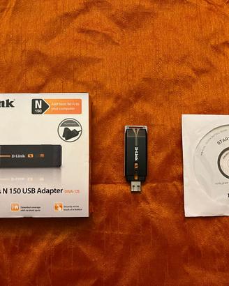 D-Link Chiavetta USB Wireless Wi-Fi DWA-125 (150 M