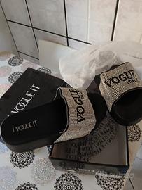 ciabatte Vogue brillantinate n.39