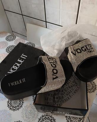 ciabatte Vogue brillantinate n.39