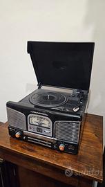 Giradischi vintage con cd e radio