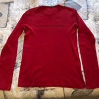 T-shirt manica lunga rossa Benetton