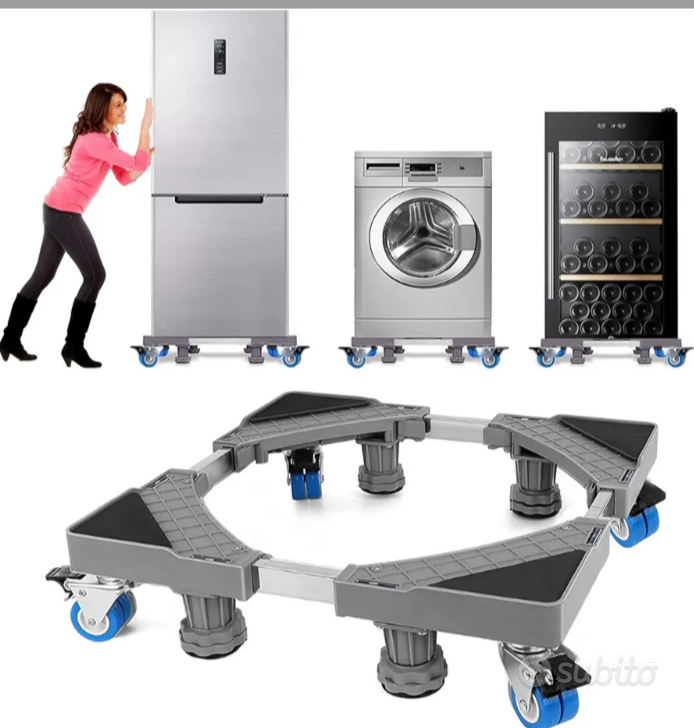 Base wash Pro Meliconi per lavatrice o asciugatrice con ruote