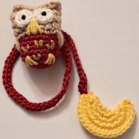 segnalibro gufo uncinetto - handmade crochet