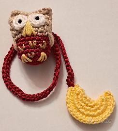 segnalibro gufo uncinetto - handmade crochet