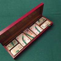 Scatola legno fiches vecchie lire - anni 70