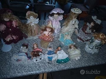Bambole in ceramica da collezione 