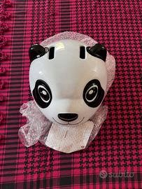 Casco Bici Bimbi Panda 47-54cm Bici e Monopattino