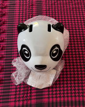 Casco Bici Bimbi Panda 47-54cm Bici e Monopattino