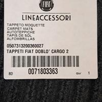 Tappetini originali anteriori per Doblò 