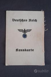 WW2 documento tedesco Kennkarte