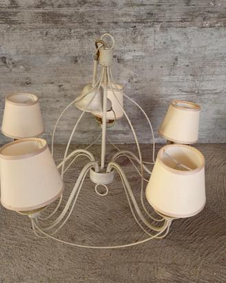 Lampadario sospensione stile country