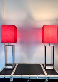 Set due lampade da comodino