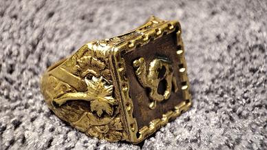 Anello vintage decorato con cammello