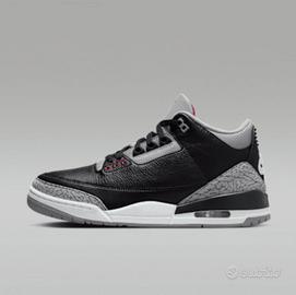 Air Jordan 3 retro "Black Cement" taglia 44.5 EU