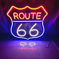 Route 66 insegna luminosa