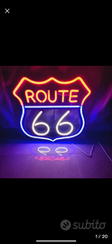 Route 66 insegna luminosa