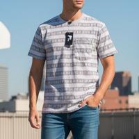 HUF Cooper Stripe Knit T-Shirt NUOVA 
