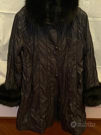 Cappotto donna con interno pelliccia di volpe