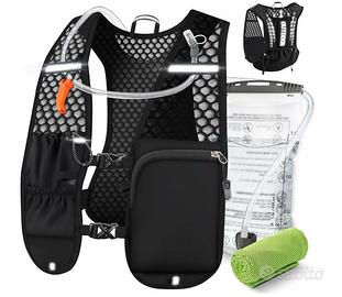 Gilet Running Uomo Donna Ultralight Riflettente
