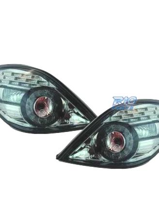 FANALI PEUGEOT 207 CC 06-12 LED FONDO CROMATO