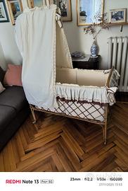 lettino in vimini per neonati