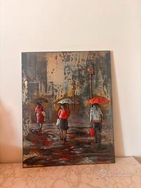 Quadro metallo Rain