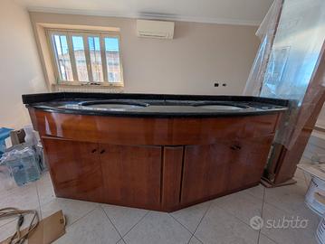 MOBILE BAGNO MARMO E LEGNO 
