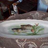 Antico vassoio da pesce