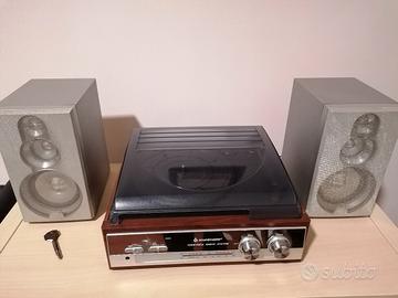 Giradischi Soundmaster multifunzione in legno