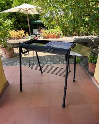 Barbecue portatile a legna