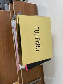 Sandali Neri Tacco Largo TULIPANO n. 39